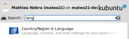 Ouverture du programme de gestion des langues