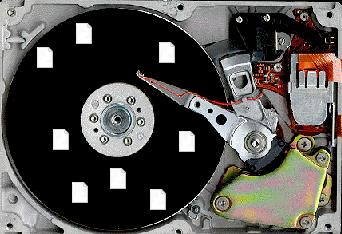 Avant la défragmentation, c'est le bazar sur votre disque